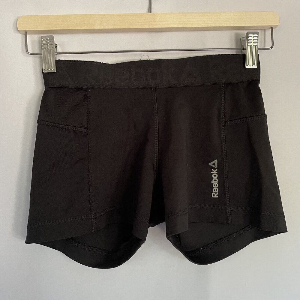 Reebok women's size XS speedwick black bike shorts comfortable lightweight